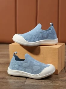 Boys Slip On Sneakers - Dusty Blue - View 5