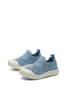 Boys Slip On Sneakers - Dusty Blue - View 3