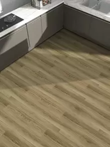 1 pieza Adhesivo de piso de imitación de grano de madera marrón, resistente a la abrasión, antideslizante, impermeable, autoadhesivo para pared, adhesivos, vinilos decorativos para decoración del hogar, artículos de decoración de primavera para renovar su hogar, adhesivos de decoración de festividades, regalos de cumpleaños y graduación, baldosas de piso, pisos, baldosas autoadhesivas para piso, decoración de sala de estar, decoración de cocina - Marrón - Ver 5