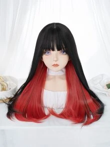 alicegarden Peluca sintética largo recto con tupe - Multicolor - Ver 1