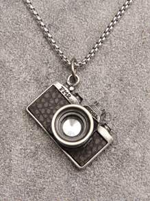 Hombres Collar con diseño de cámara - Marrón - Ver 1