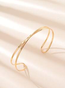 Minimalist Cuff Choker - Yellow Gold - View 2