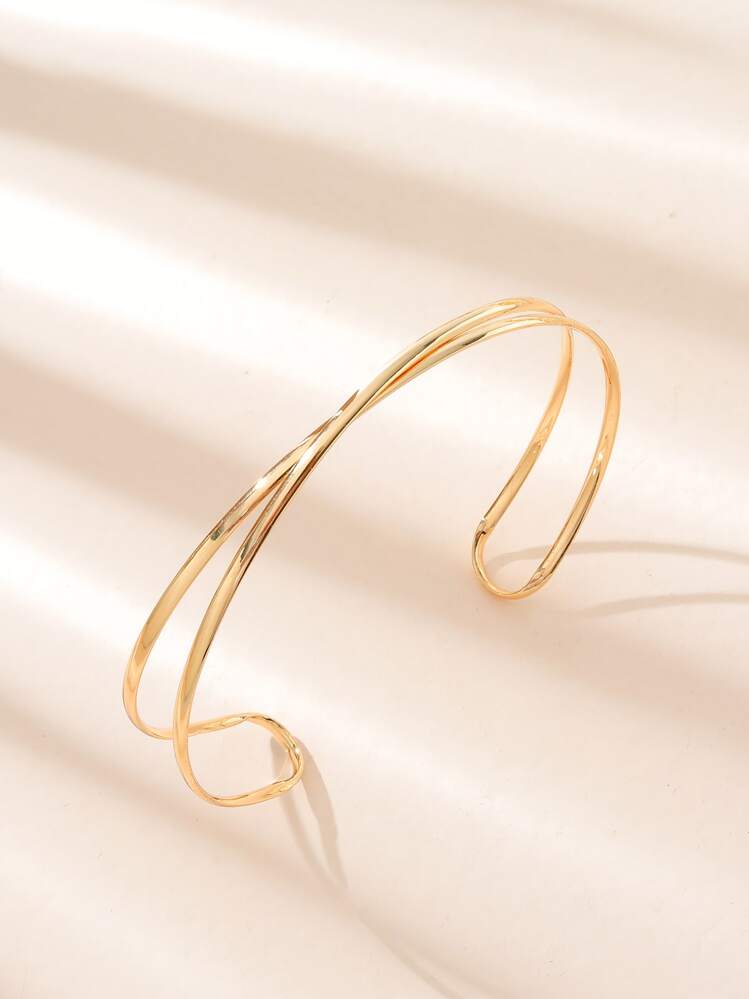 Minimalist Cuff Choker - Vàng - Xem 2