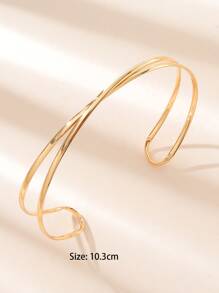 Minimalist Cuff Choker - Yellow Gold - View 3