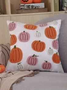 Funda de cojín sin relleno calabaza con bordado - Multicolor - Ver 1