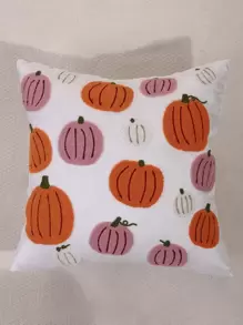 Funda de cojín sin relleno calabaza con bordado - Multicolor - Ver 3