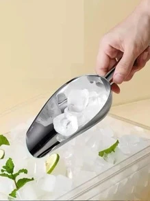 1 pieza Cuchara de acero inoxidable hielo - Plateado - Ver 2