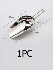 1 pieza Cuchara de acero inoxidable hielo - Plateado - Ver 3