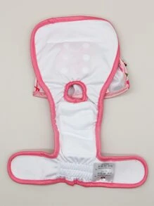 Floral Print Pet Cloth Diaper - Baby Pink - View 5