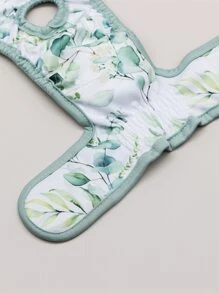 樹葉印花寵物布尿布 - 綠色 - 查看 7