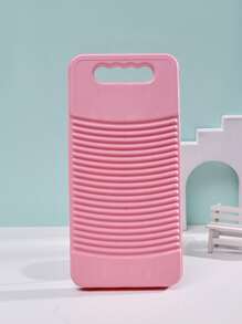 1pc Solid Plastic Washboard - Pink - View 2