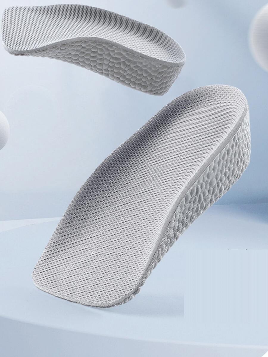 1pair Height Increase Insoles - Grey - View 1