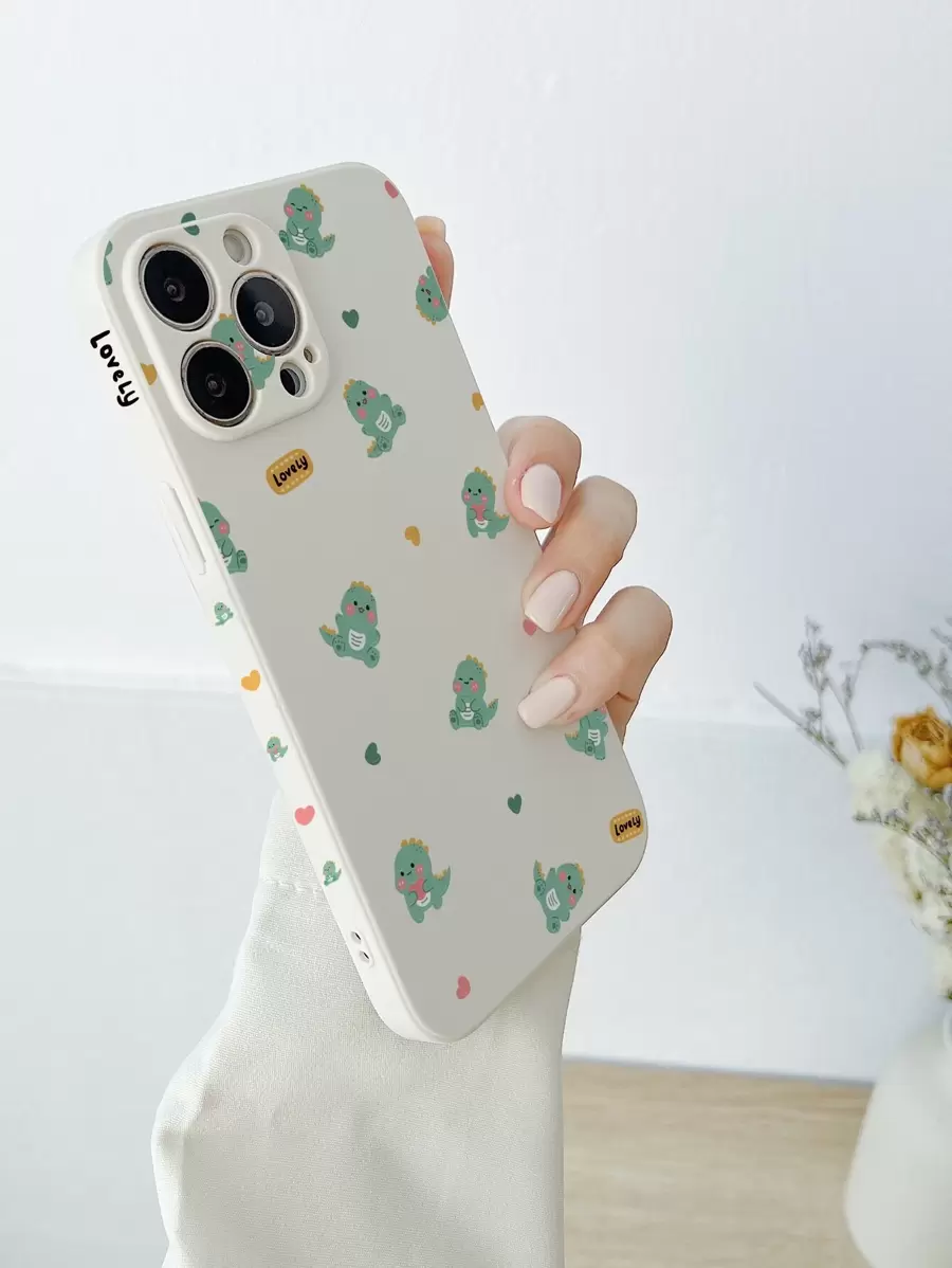 Cartoon Dinosaur Pattern Phone Case - Multicolor - View 1