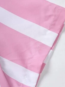 Manfinity Homme Áo sơ mi Nam Nút phía trước Khối Màu Giải trí - Hồng - Xem 4