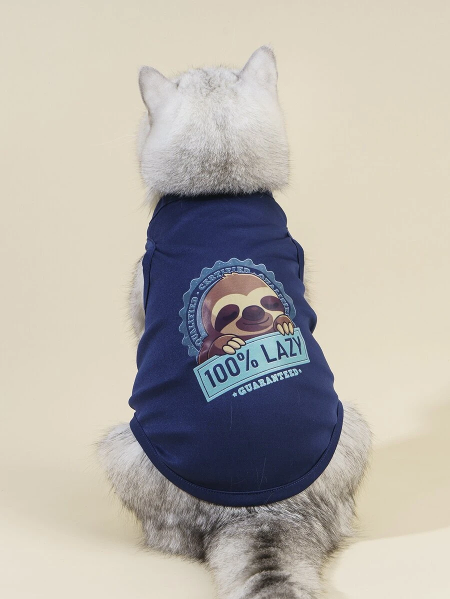 Geekydog Cartoon Graphic Pet Tank - Multicolor - View 1