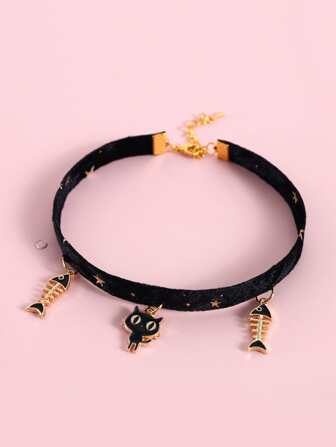 Collar para mascotas gato colgante