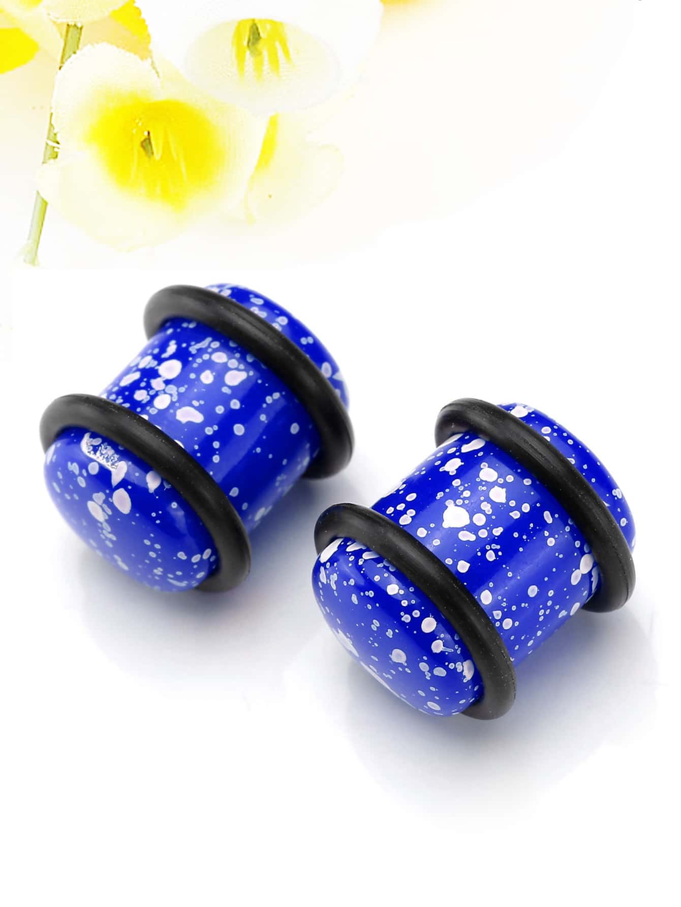 Expansores de oreja con estampado - Multicolor - Ver 1