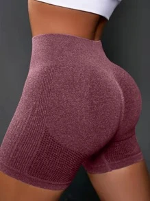 Quần Shorts Thể thao Nữ màu trơn - Màu tím hoa cà - Xem 1