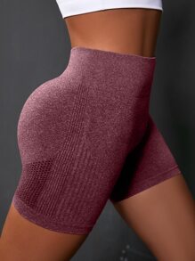 Quần Shorts Thể thao Nữ màu trơn - Màu tím hoa cà - Xem 2