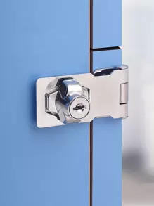 1入組鎖和2入組鑰匙和6入組斜線 - 銀色 - 查看 1