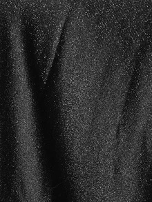 LOVE&LEMONADE Draped Front Mock Neck Glitter Dress, Black Elegant Long Sleeve Formal Evening Prom Gown, For Wedding Guest, Graduation, Dinner, Party Dress - Black - View 7