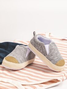 Infant Color Block Slip On Shoes - Grey - View 1