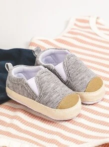 Infant Color Block Slip On Shoes - Grey - View 2