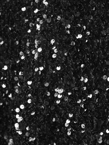 LOVE&LEMONADE Cut Out Back Split Thigh Sequin Tube Dress - Black - View 4