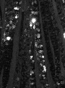 露背美人鱼下摆亮片吊带礼服 - 黑色 - 查看 3