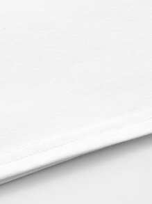 INAWLY 字母图案短款 T 恤 图案 T 恤 女式上衣