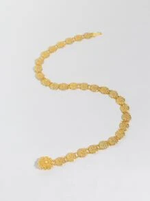 花朵装饰链条腰带，波西米亚风，适合万圣节、夏季、学校秋季等场合。