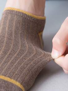 10 cặp Nam giới Sọc mẫu Vớ mắt cá chân - Nhiều màu - Xem 3