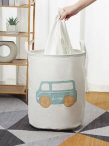 WHICHLIFE 1pc Car Pattern Laundry Hamper Dress Pants Shoes Jeans Boots Skirtlaundry Hamper,Washing Basketbathroom Organizer,Basket,Storage Basket,Foldable Laundry Basket