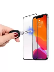 3pcs 30D Full Cover Screen Protector Compatible With Apple IPhone 16/16 Plus/16 Pro/16 Pro Max/15/15Plus/15Pro/15Promax - Black - View 3