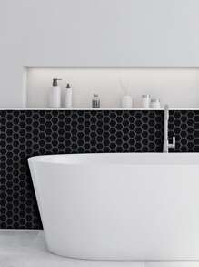 1入組幾何樣式滴膠牆紙