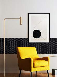 1入組幾何樣式滴膠牆紙