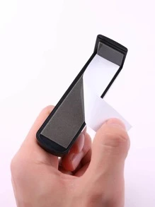 1pc Headset Wall Hook, Computer Side Adhesive Headphone Holder For Storage - Black - View 3