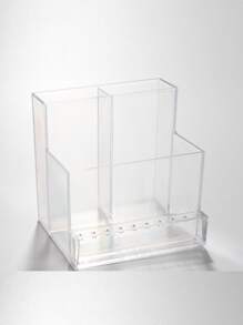 1個塑膠收納盒,可用於收納指甲鑽機和配件,專業美甲研磨鑽頭展示收納盒,用於房間、家居、臥室、浴室、標誌房、客廳裝飾,旅行必備品,禮品袋,適合送給媽媽、爸爸、男士、朋友、老師、生日、婚禮、桌子、架子、配件、禮盒、有趣禮物、收納功能 - 無色 - 查看 3