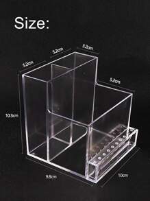 1個塑膠收納盒,可用於收納指甲鑽機和配件,專業美甲研磨鑽頭展示收納盒,用於房間、家居、臥室、浴室、標誌房、客廳裝飾,旅行必備品,禮品袋,適合送給媽媽、爸爸、男士、朋友、老師、生日、婚禮、桌子、架子、配件、禮盒、有趣禮物、收納功能 - 無色 - 查看 7