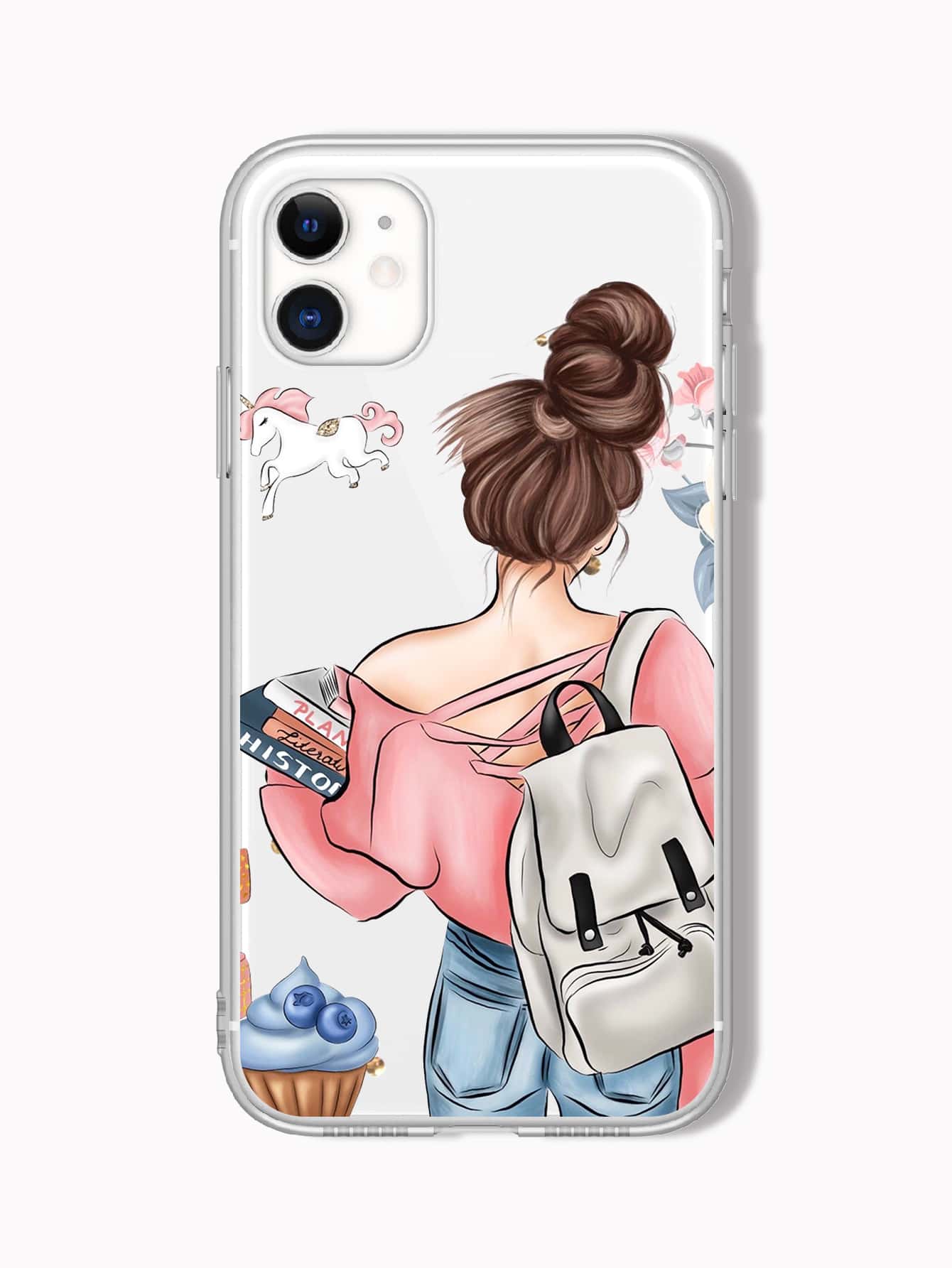 女孩圖案iPhone手機殼