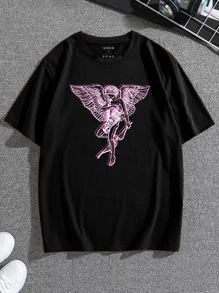 Tops Nam Con số Đường phố - màu đen - Xem 1