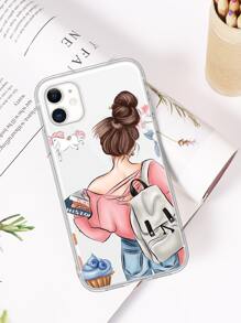女孩圖案iPhone手機殼