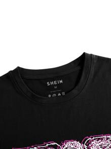 Tops Nam Con số Đường phố - màu đen - Xem 3