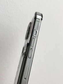 Cute Monster Transparent Gray Card Case, TPU Anti-Drop Suitable For IPhone 17/17 Pro/17 Pro Max/16/16 Pro/16 Plus/16 Pro Max/16E/11/12/13/14/15/12 Mini/7P/8P - Multicolor - View 7