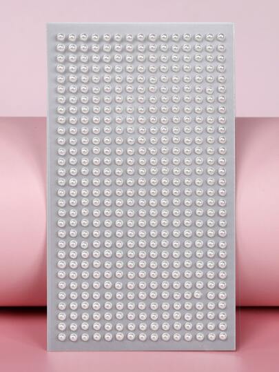 1張珍珠面部紋身貼紙