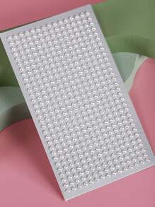 1張珍珠面部紋身貼紙 - 白色 - 查看 5