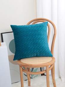 Plain Embossed Cushion Cover Without Filler, Quilted Throw Pillow Cover, Pillow Insert Not Include, For Sofa, Living Room