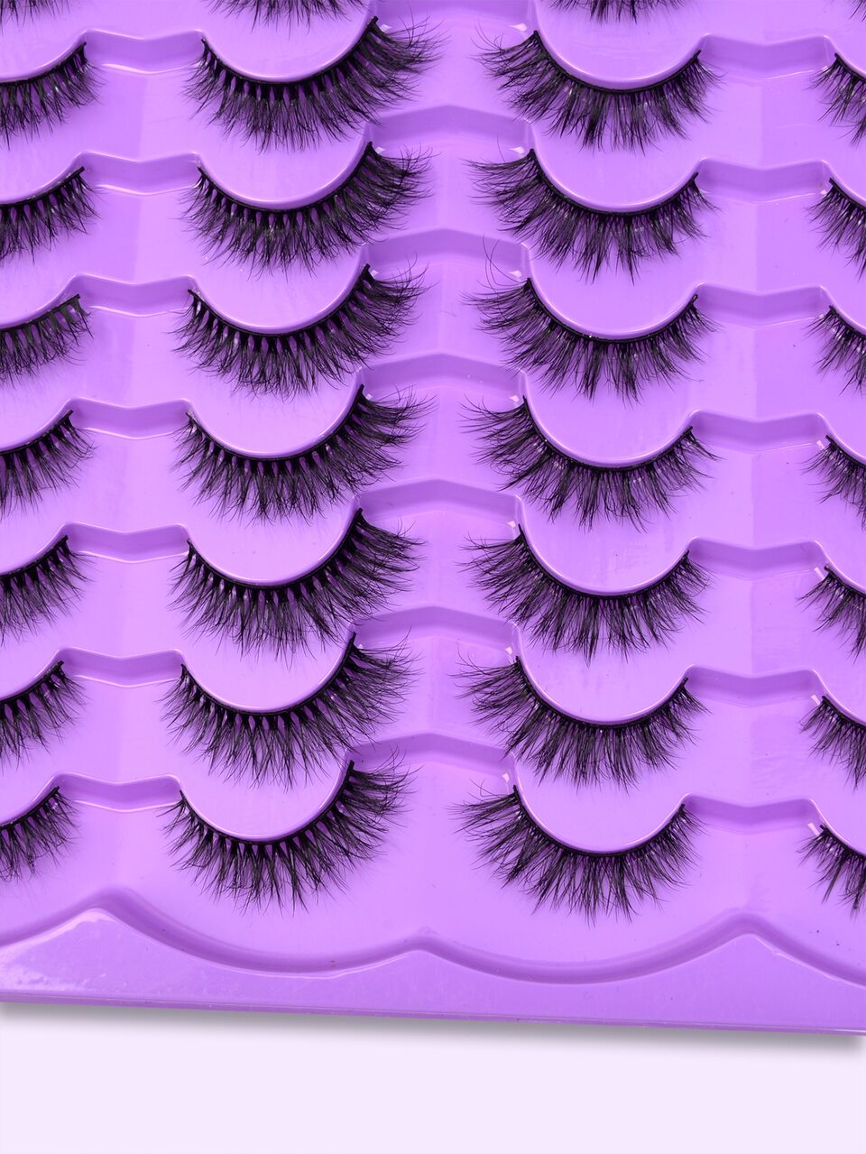 Full False Lashes 20pairs Faux Mink Lashes Tail Elongated Cross False Eyelashes For Women Mom Wife Sister Teen Girl Friend