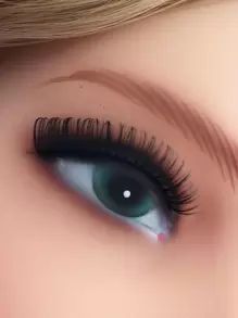 7pairs Cat Eye False Eyelashes Strip Lashes,Lashes,Eyelashes,Fake Lashes - Black - View 5