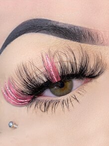 ROMWE Grunge Punk Lông mi giả Lông mi dày - Nhiều màu - Xem 3